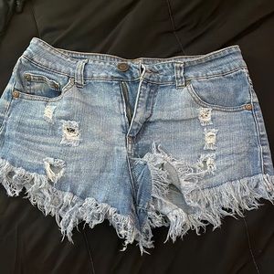 elan size medium blue jean shorts